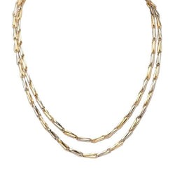 Collier Sautoir CARTIER en or jaune et or blanc - Castafiore