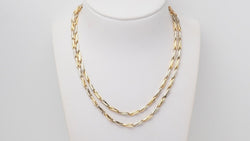 Collier Sautoir Cartier en or jaune grain d' avoine - Castafiore