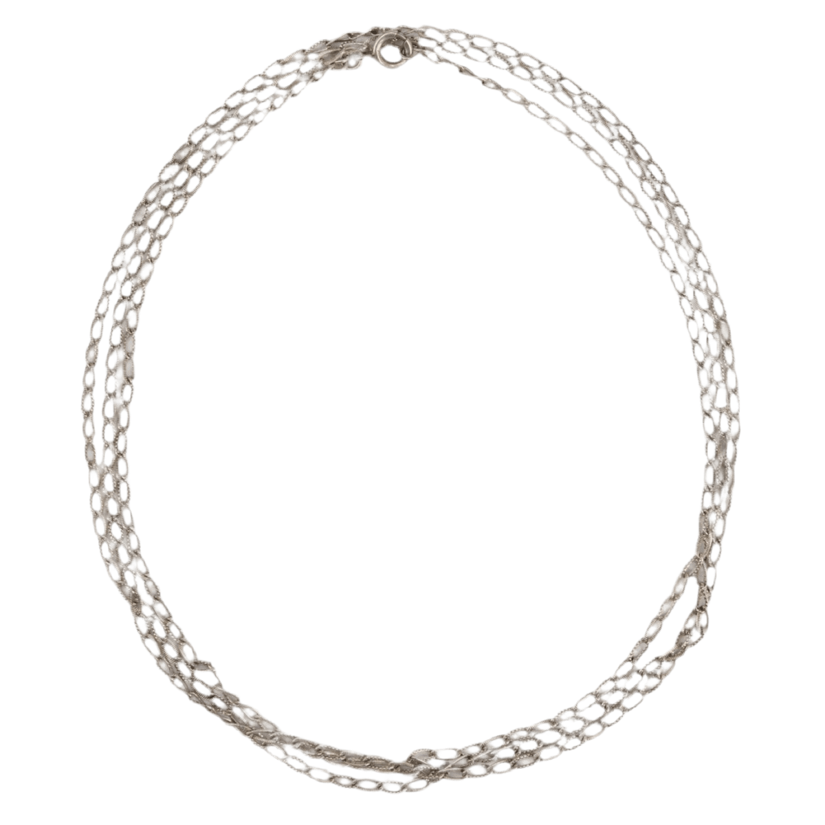 Collier Sautoir en argent - Castafiore