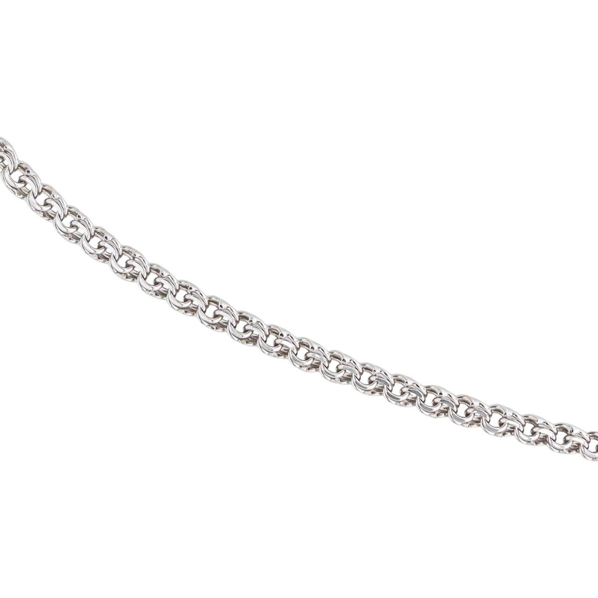 Necklace  Maille forçat White gold