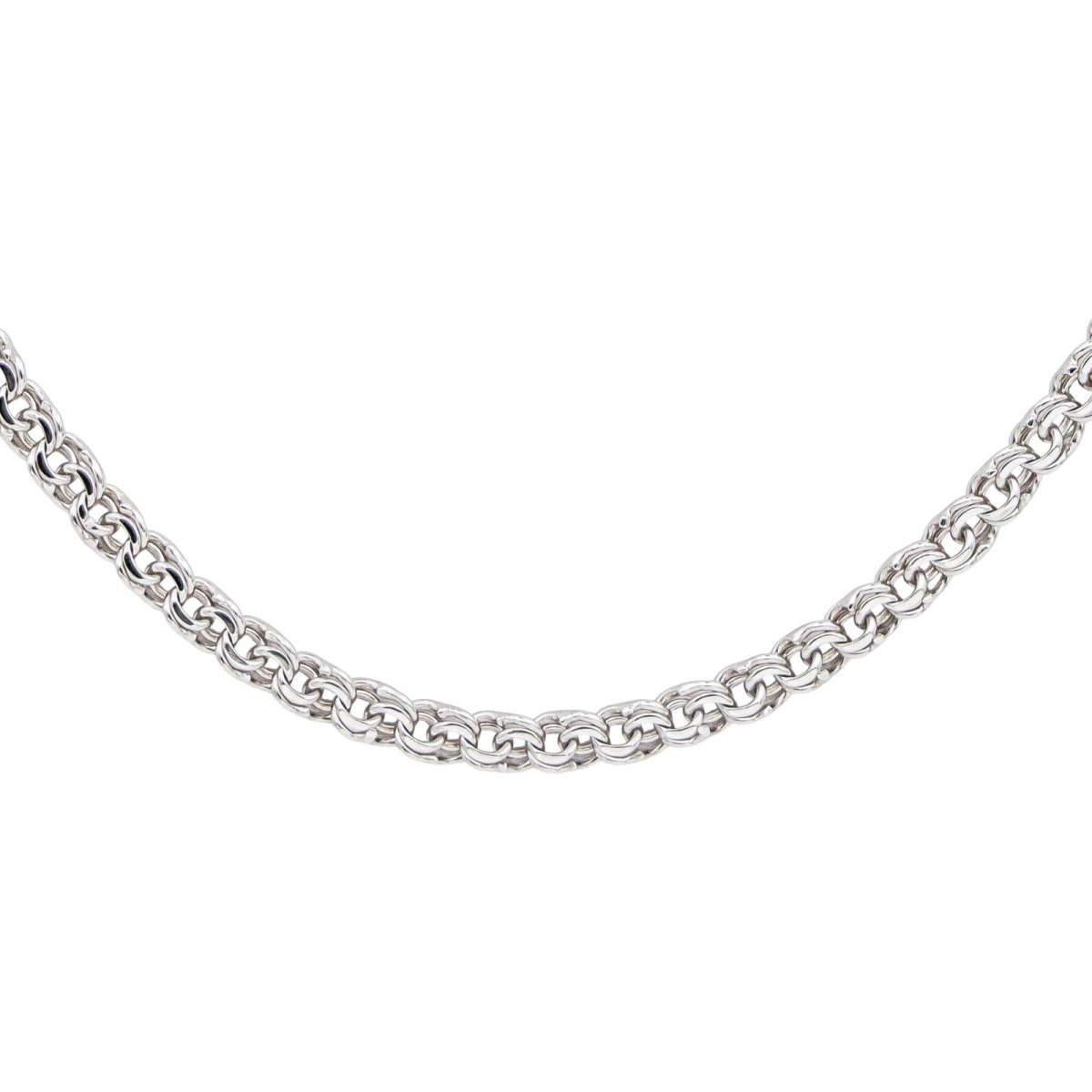 Necklace  Maille forçat White gold