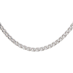 Necklace  Maille forçat White gold