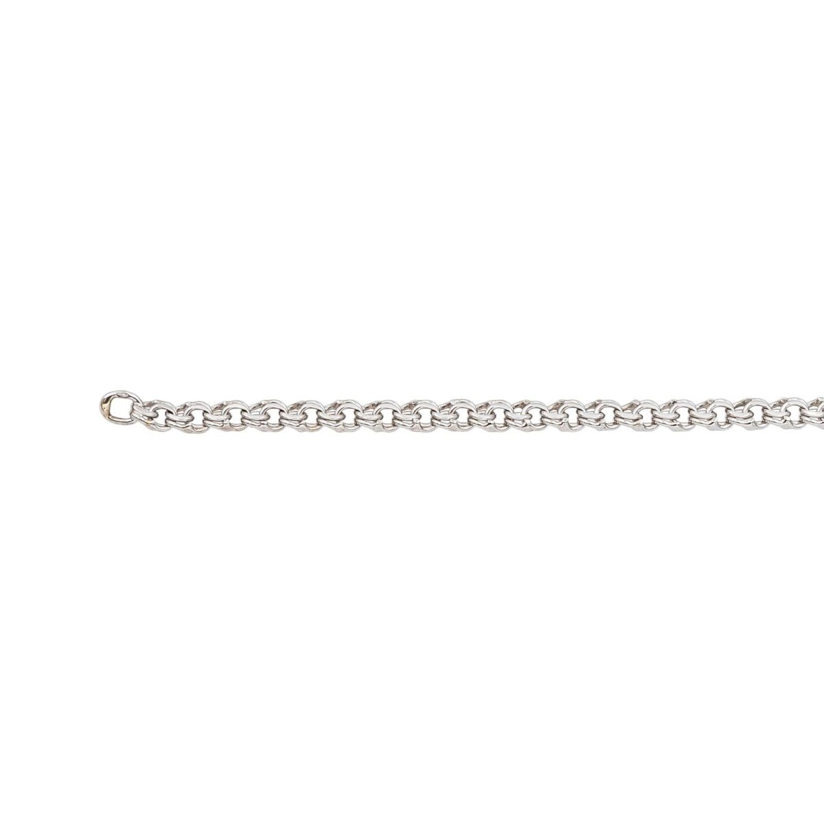 Necklace  Maille forçat White gold