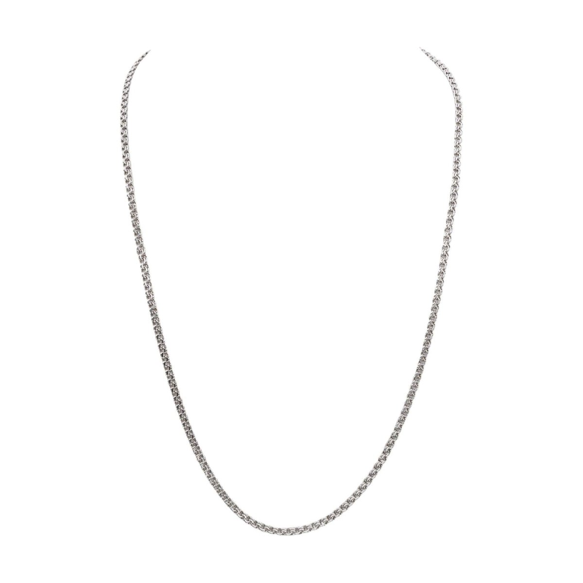 Necklace  Maille forçat White gold
