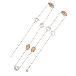 Collier Sautoir en or blanc et or jaune - Castafiore