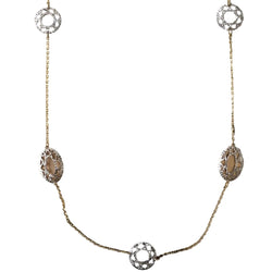 Collier Sautoir en or blanc et or jaune - Castafiore
