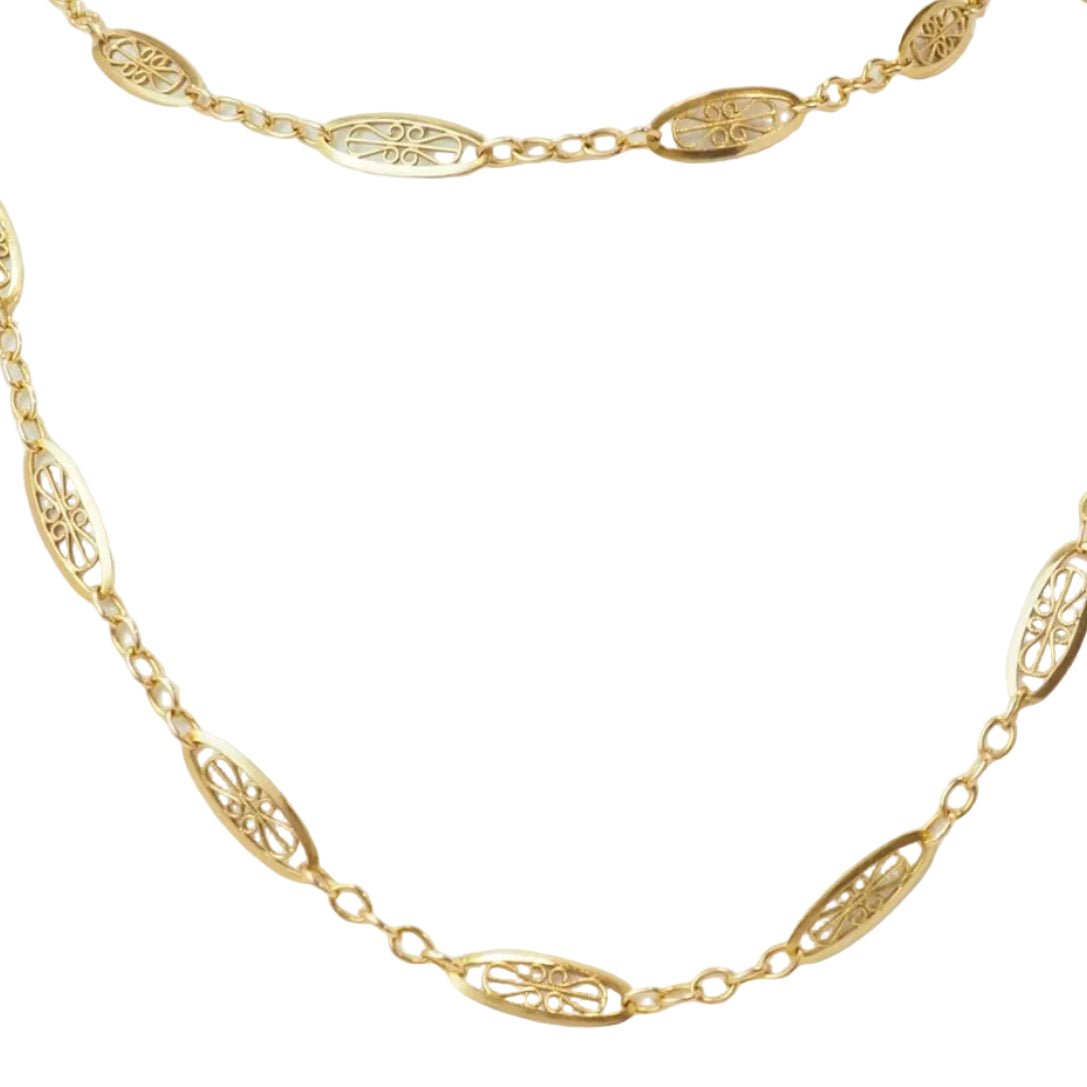 Collier Sautoir en or jaune - Castafiore