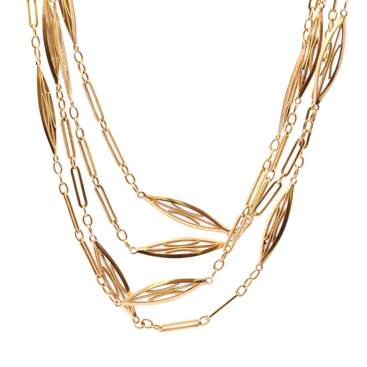 Collier Sautoir en or jaune - Castafiore