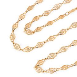 Collier Sautoir en or jaune à maille filigrané - Castafiore