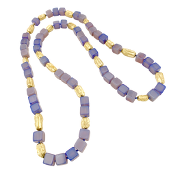 Collier Sautoir en or jaune et calcédoine - Castafiore