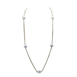 Collier Sautoir en or jaune et perles - Castafiore