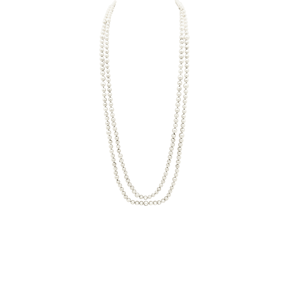 Collier Sautoir en or jaune et perles - Castafiore