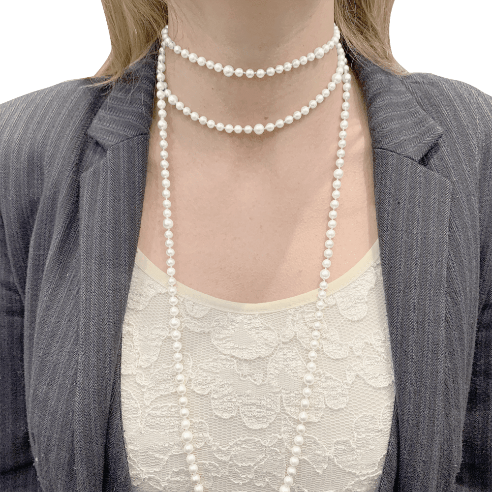 Collier Sautoir en or jaune et perles - Castafiore