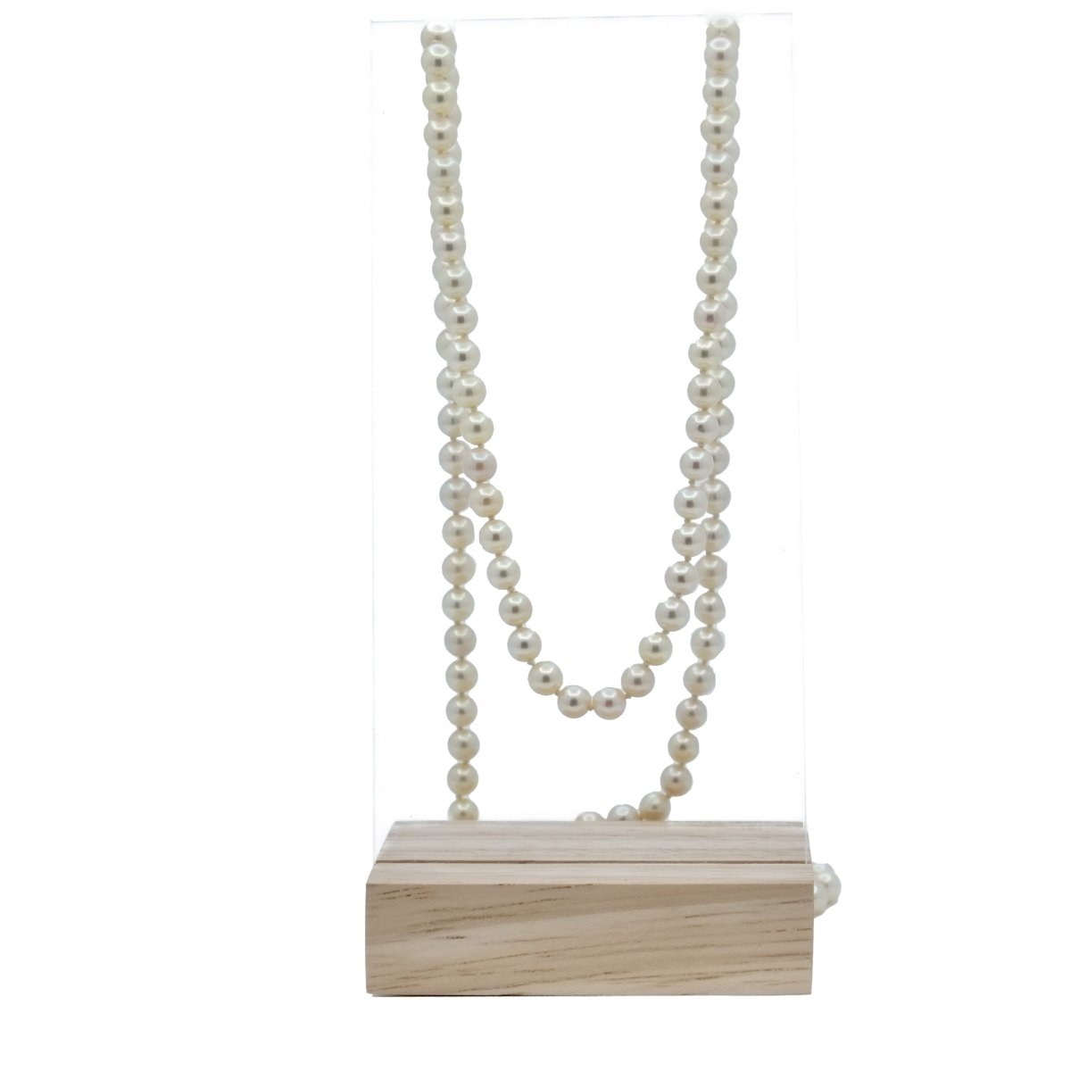 Collier sautoir en or jaune et perles - Castafiore