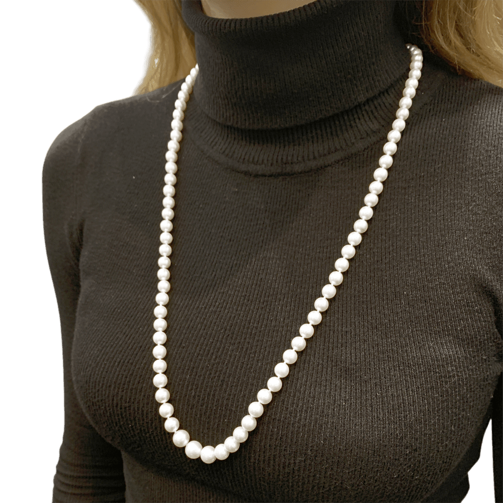 Collier Sautoir en or jaune et perles - Castafiore