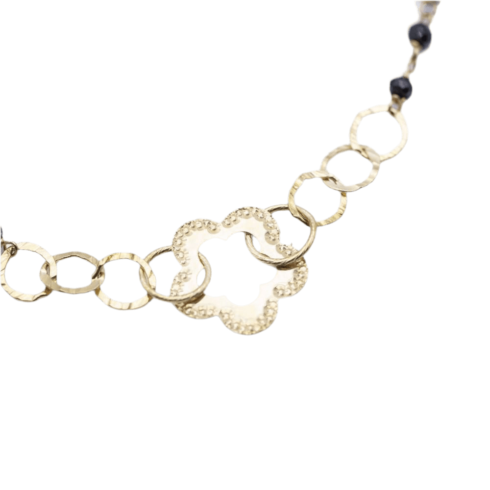 Collier Sautoir en or jaune et spinelles - Castafiore