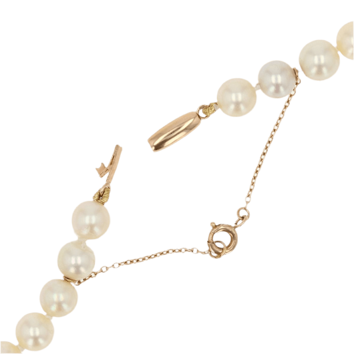 Collier Sautoir en or rose et perles - Castafiore