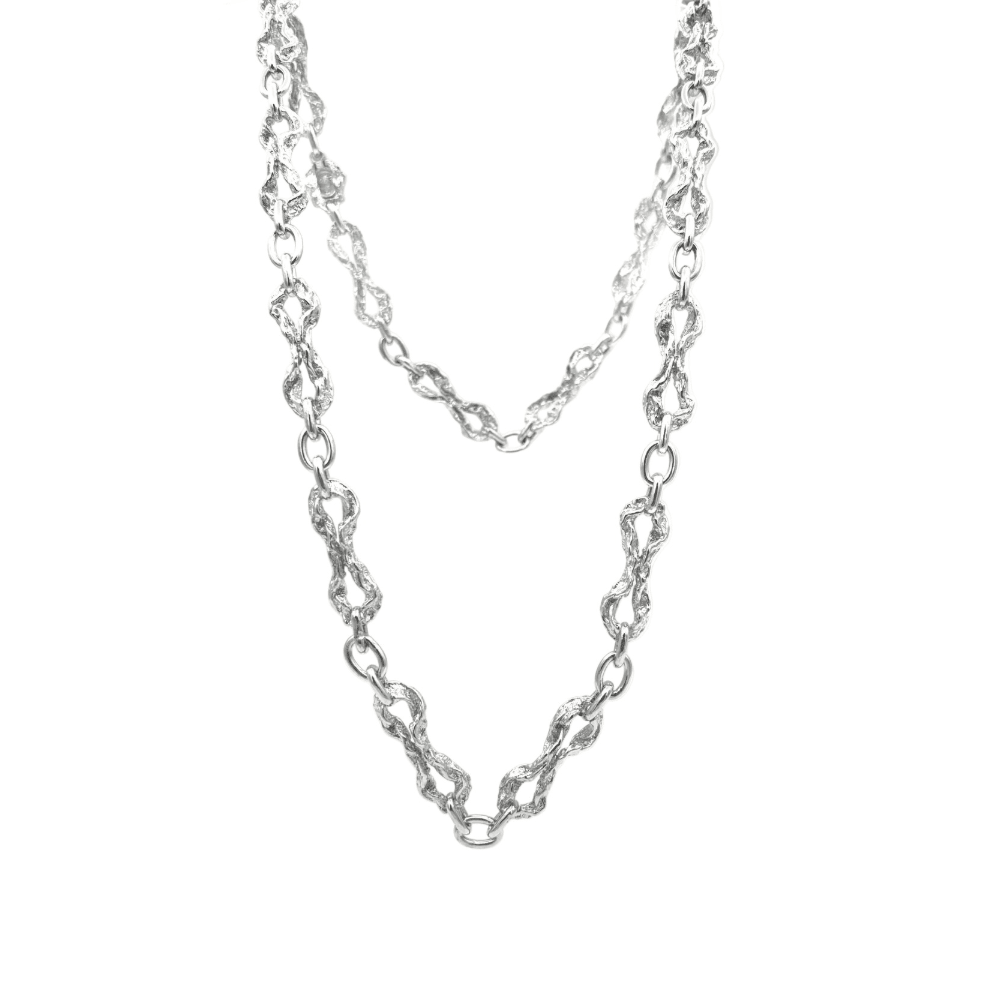 Collier Sautoir GILBERT ALBERT en argent - Castafiore