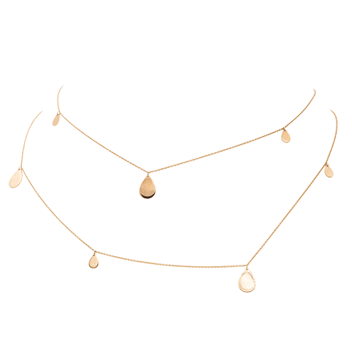 Collier Sautoir GINETTE NY "Tiny bliss on chain" en or rose - Castafiore