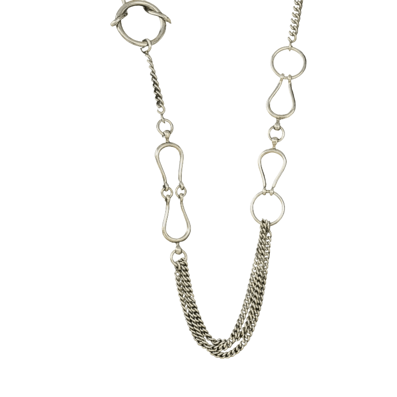 Collier Sautoir HERMÈS "Arabesque" en argent - Castafiore