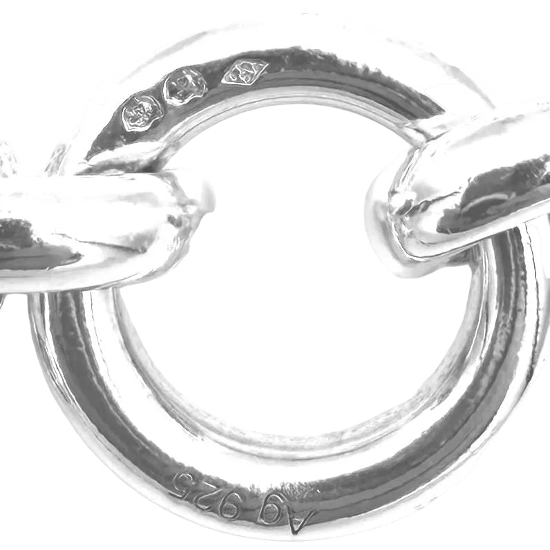 Collier Sautoir HERMÈS "Crescendo" en argent - Castafiore