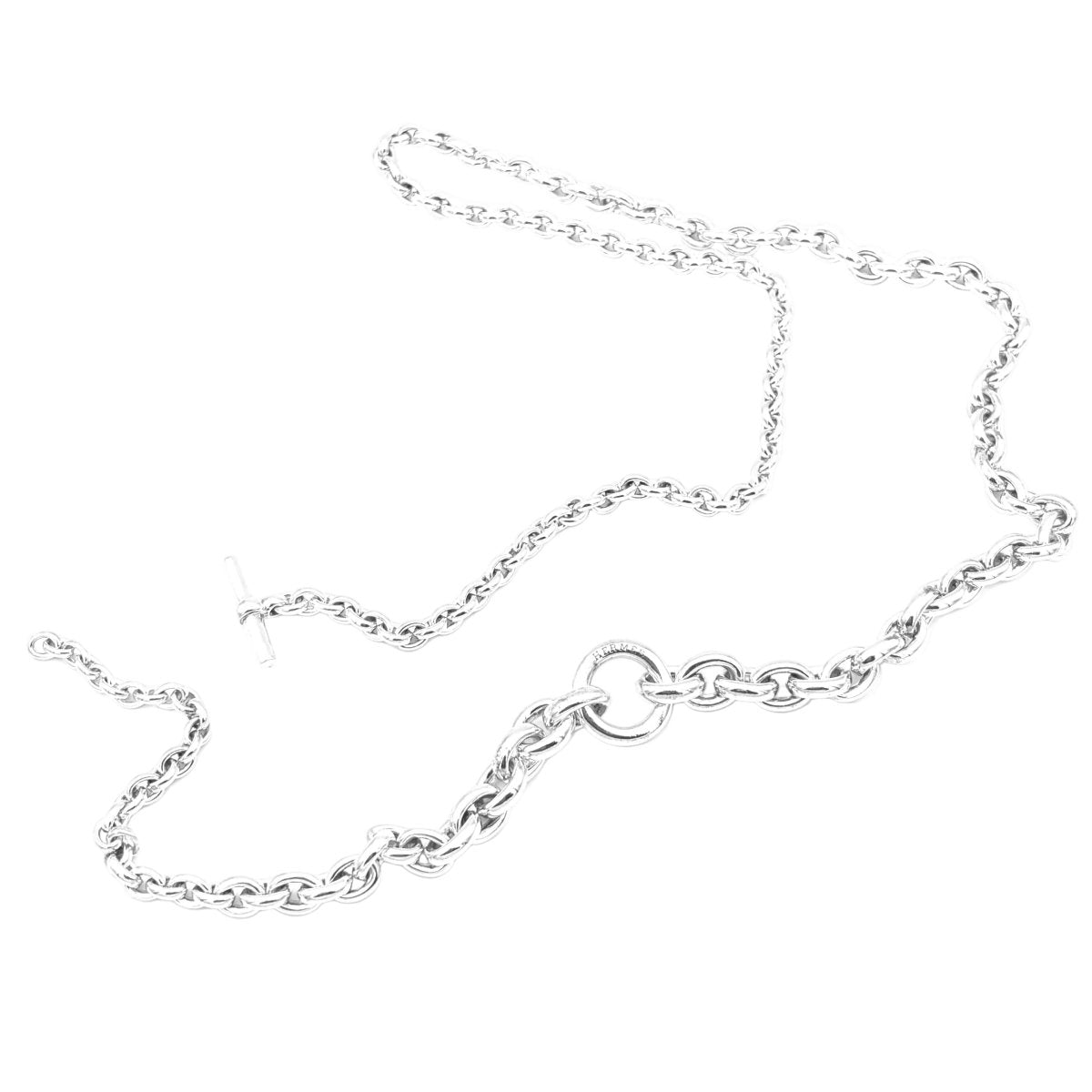Collier Sautoir HERMÈS "Crescendo" en argent - Castafiore