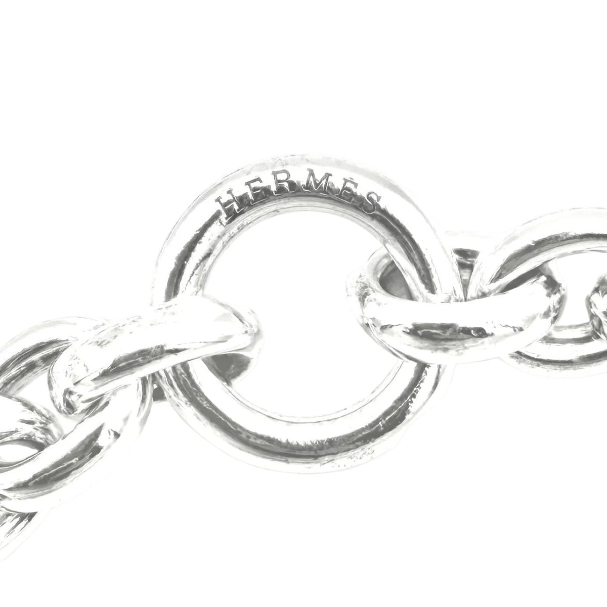 Collier Sautoir HERMÈS "Crescendo" en argent - Castafiore