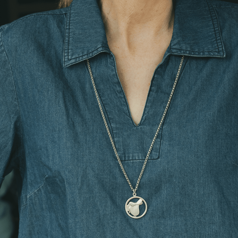 Collier Sautoir HERMÈS en argent - Castafiore