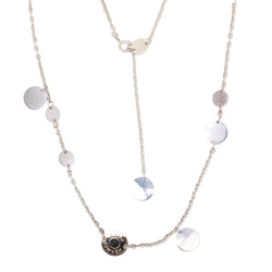 Collier Sautoir HERMÈS "Ex"Libris" en argent, or rose et argent - Castafiore