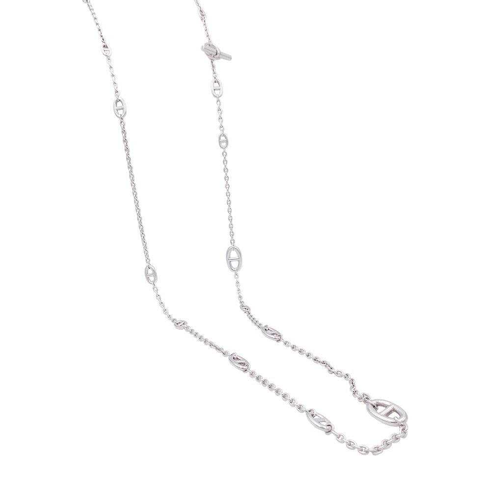 Collier Sautoir HERMÈS "Farandole" en argent - Castafiore