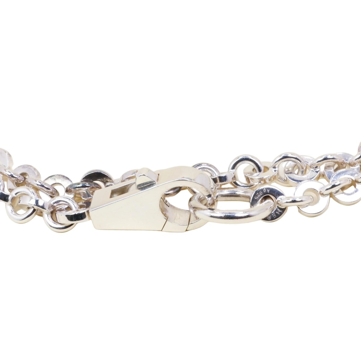 Collier Sautoir HERMÈS "Voltige" en argent - Castafiore