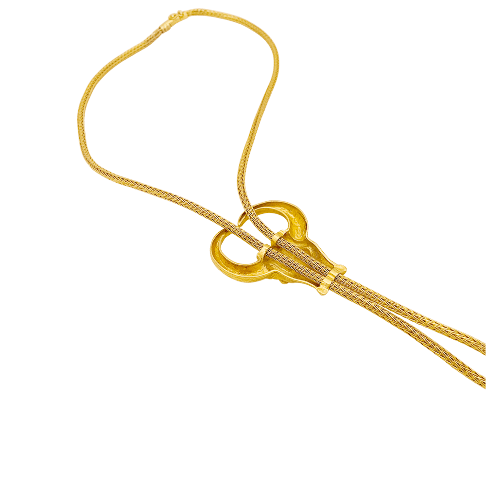 Collier Sautoir LALAOUNIS "Taureau" en or jaune - Castafiore