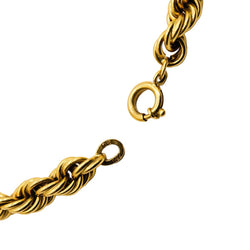 Collier Sautoir maille en or jaune et oeil de tigre - Castafiore