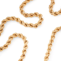 Collier Sautoir maille polonaise en or rose - Castafiore