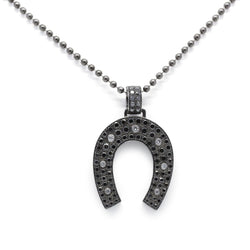 Collier Sautoir - Or Noir Et Diamants Noirs - Castafiore