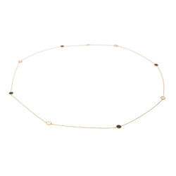 Collier Sautoir Or rose Onyx - Castafiore