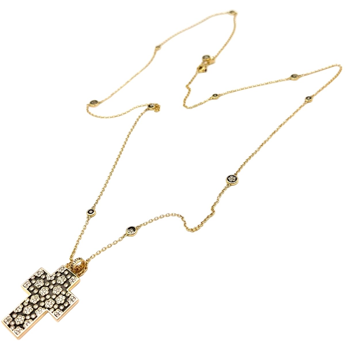 Collier Sautoir PASQUALE BRUNI "Ricami" en or rose, rubis et diamants - Castafiore