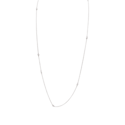 Collier Sautoir TIFFANY & CO. "Diamonds by the Yard en argent et diamants - Castafiore