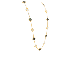 Sautoir Van Cleef & Arpels, "Vintage Alhambra", rose gold, mother-of-pearl and diamonds.