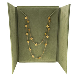 Collier Sautoir VAN CLEEF & ARPELS "Alhambra" en or jaune - Castafiore