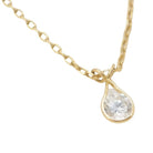 Collier solitaire AUGIS en or jaune et diamant - Castafiore