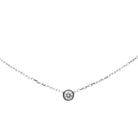 Collier Solitaire CARTIER "Cartier d'amour" en or blanc et diamant - Castafiore