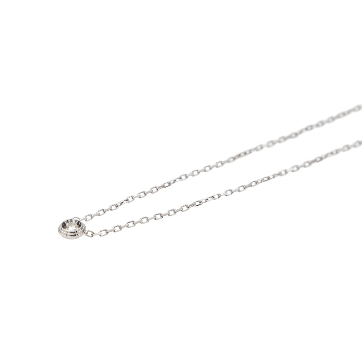 Collier Solitaire CARTIER "Cartier d'amour" en or blanc et diamant - Castafiore