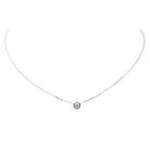 Collier Solitaire CARTIER "Cartier d'amour" en or blanc et diamant - Castafiore