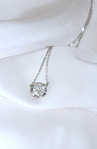 Collier solitaire diamant 1.24 Cts - Castafiore