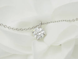 Collier solitaire en or blanc et diamant 0.70ct - Castafiore