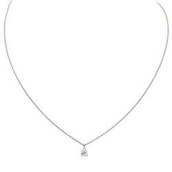 Collier Solitaire en or blanc et diamant - Castafiore