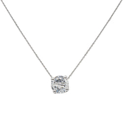 Collier Solitaire en or blanc et diamant - Castafiore