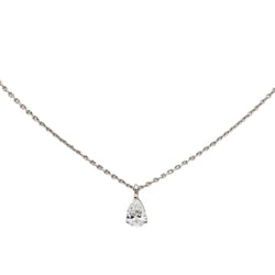 Collier Solitaire en or blanc et diamant - Castafiore