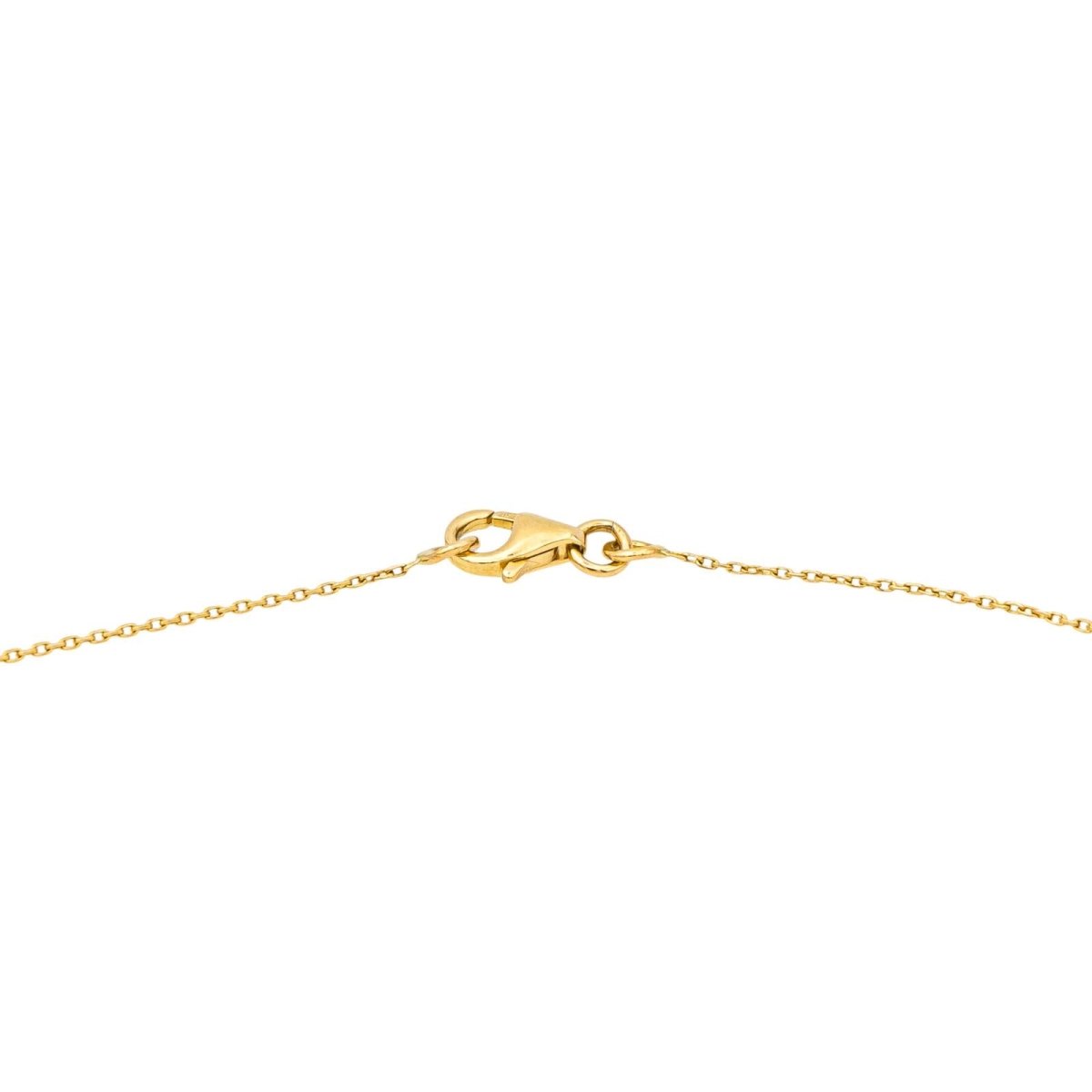 Collier Solitaire en or jaune et diamant - Castafiore